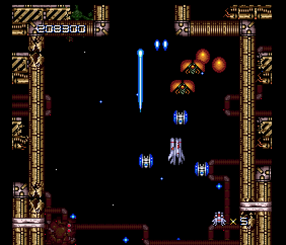 Final Blaster TurboGrafx-16 / PC Engine Screenshot: On to the next level...