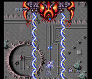 Final Blaster for TurboGrafx-16 / PC Engine - The first end of level boss appears!