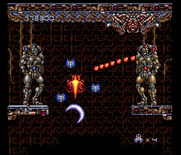 Final Blaster for TurboGrafx-16 / PC Engine - Powering up for an attack!