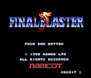 Final Blaster for TurboGrafx-16 / PC Engine - Title screen.