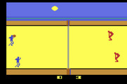 RealSports Volleyball for Atari 2600 - Left player ready to serve...