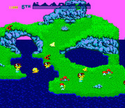 Mystic Marathon for Arcade - Running and swimming through the terrain...