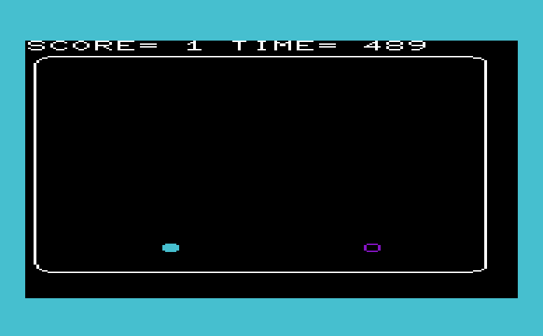 Antimatter Commodore VIC-20 Screenshot: Game start.