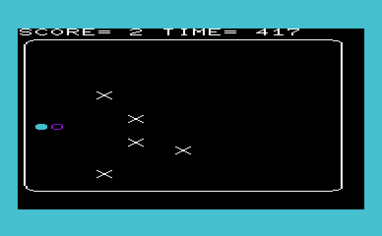 Antimatter Commodore VIC-20 Screenshot: Oh no, I'm almost caught!