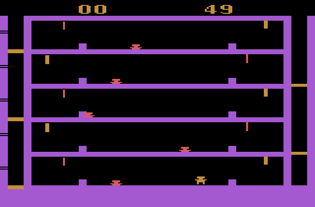 Airlock Atari 2600 Screenshot: Game start.