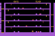 Airlock for Atari 2600 - On the difficult game setting there is a second set of floors.