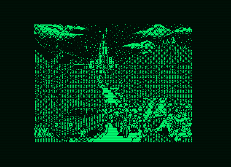 Los Inhumanos Amstrad PCW Screenshot: Introduction.