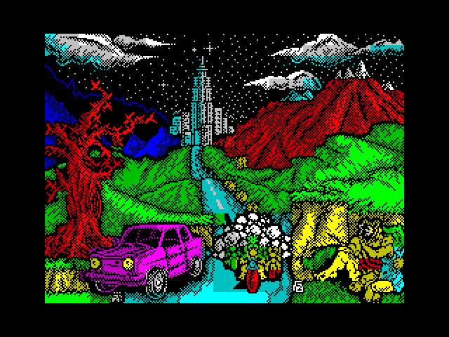 Los Inhumanos ZX Spectrum Screenshot: Introduction.