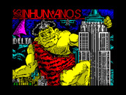 Los Inhumanos for ZX Spectrum - Title screen.