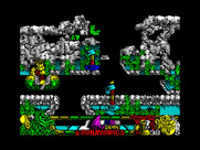 Los Inhumanos for ZX Spectrum - A strange creature ate me!