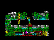 Los Inhumanos for ZX Spectrum - Rocks are being thrown at me...