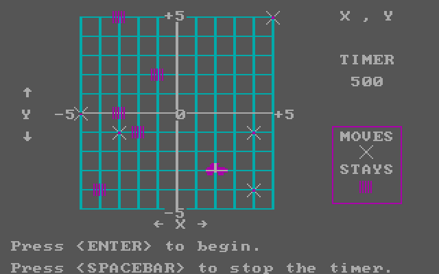 Bumble Plot IBM PC/Compatibles Screenshot: Starting the Roadblock game.