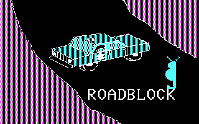 Bumble Plot IBM PC/Compatibles Screenshot: Roadblock title.