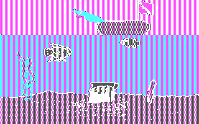 Bumble Plot IBM PC/Compatibles Screenshot: Hidden Treasure title.