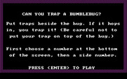 Bumble Plot for IBM PC/Compatibles - Bumblebug instructions.