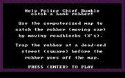 Bumble Plot for IBM PC/Compatibles - Roadblock instructions.