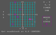 Bumble Plot for IBM PC/Compatibles - Placing roadblocks.