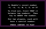 Bumble Plot for IBM PC/Compatibles - Trap and Guess instructions.