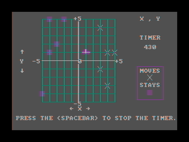 Bumble Plot IBM PC/Compatibles Screenshot: A game of Roadblock in progress.