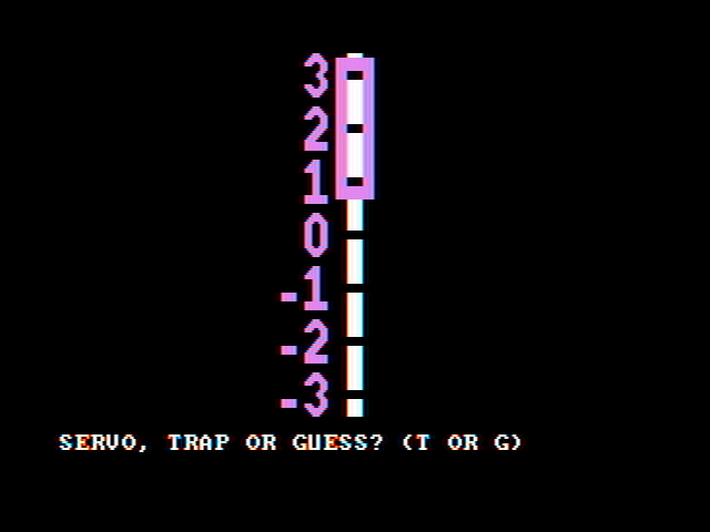 Bumble Plot IBM PC/Compatibles Screenshot: Attempting to guess a number...