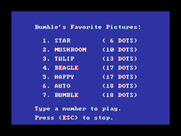 Bumble Plot for IBM PC/Compatibles - Select a picture to draw...