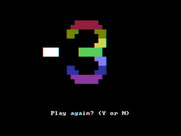Bumble Plot for IBM PC/Compatibles - Number guessed! Try again?