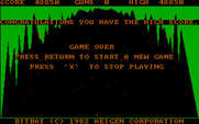 Bit-Bat for IBM PC/Compatibles - Game over.