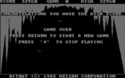 Bit-Bat for IBM PC/Compatibles - Game over.