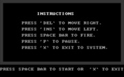 Bit-Bat for IBM PC/Compatibles - Instructions screen.