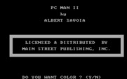 PC Man II for IBM PC/Compatibles - Title screen.