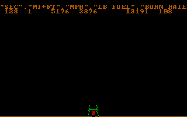 Rocket IBM PC/Compatibles Screenshot: Almost landed!