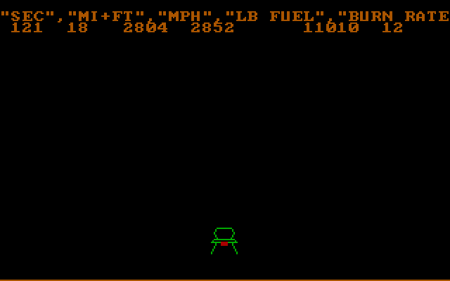 Rocket IBM PC/Compatibles Screenshot: Getting closer to the ground...