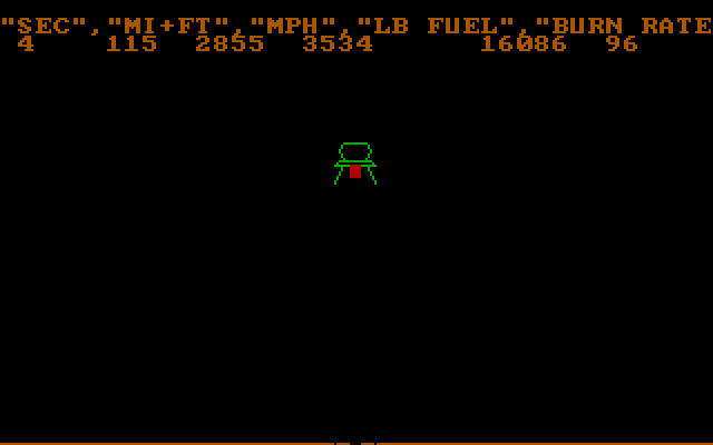 Rocket IBM PC/Compatibles Screenshot: The game begins.