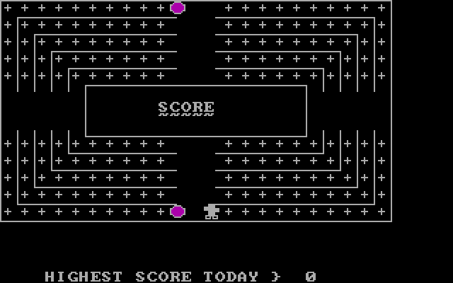 Path Man IBM PC/Compatibles Screenshot: Get ready to begin!