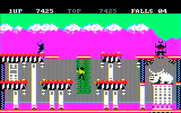 Bruce Lee for IBM PC/Compatibles - Climbing up and down to different platforms...