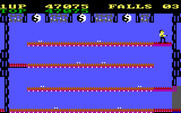 Bruce Lee for IBM PC/Compatibles - Those white dots are deadly and move fast...avoid them!