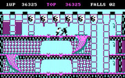 Bruce Lee for IBM PC/Compatibles - Attacking the black ninja...
