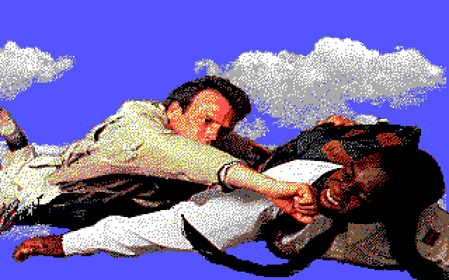 David Wolf: Secret Agent IBM PC/Compatibles Screenshot: Attacking an enemy...