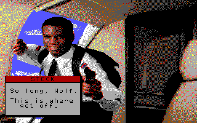 David Wolf: Secret Agent IBM PC/Compatibles Screenshot: Time to jump out of a plane it looks like!