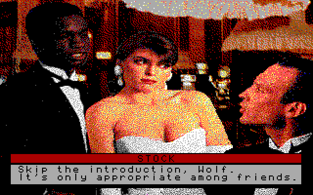 David Wolf: Secret Agent IBM PC/Compatibles Screenshot: Looks like some trouble...