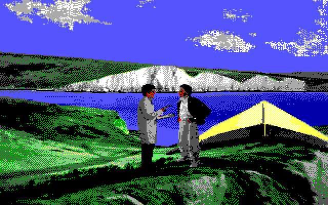 David Wolf: Secret Agent IBM PC/Compatibles Screenshot: Ready for some hanggliding?