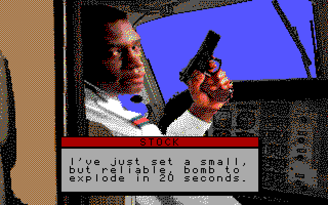 David Wolf: Secret Agent IBM PC/Compatibles Screenshot: Can't even trust the pilot...