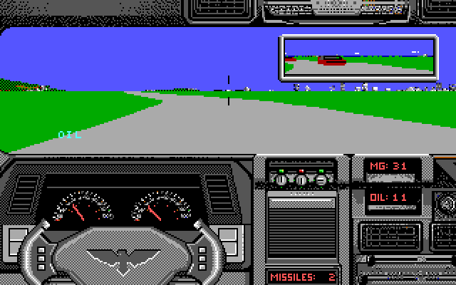 David Wolf: Secret Agent IBM PC/Compatibles Screenshot: Driving to the next location...and being attacked, of course!