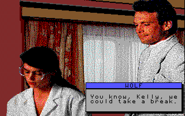 David Wolf: Secret Agent IBM PC/Compatibles Screenshot: Time for a break?