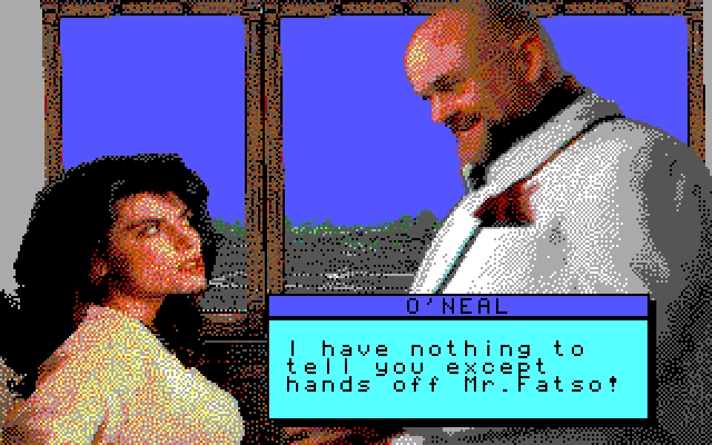 David Wolf: Secret Agent IBM PC/Compatibles Screenshot: Kelly has been captured!