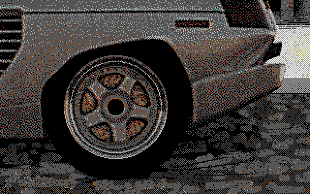 David Wolf: Secret Agent IBM PC/Compatibles Screenshot: Driving sequence start...a closeup...