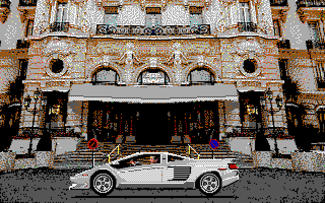 David Wolf: Secret Agent IBM PC/Compatibles Screenshot: Looks like time for some more driving...