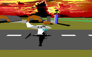 David Wolf: Secret Agent for IBM PC/Compatibles - Taking off in a plane...