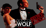 David Wolf: Secret Agent for IBM PC/Compatibles - Title screen.