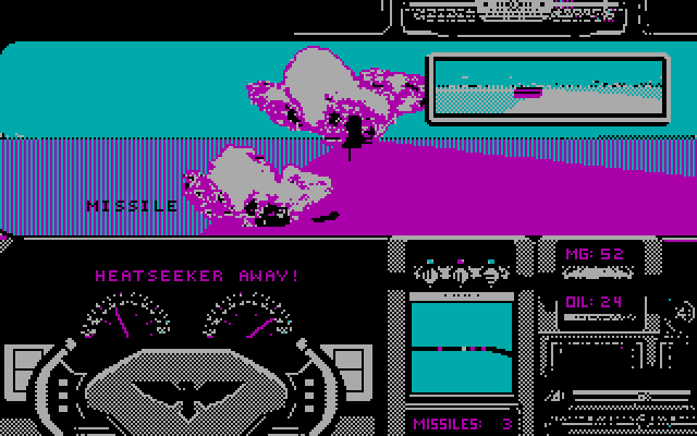 David Wolf: Secret Agent IBM PC/Compatibles Screenshot: Enemy vehicle destroyed!